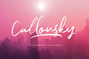 Callonsky Font: A Versatile Handwritten Typeface for Crafters and Creators