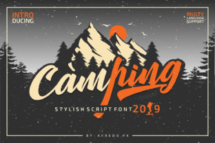 Camping Font: The Bold Handwritten Typeface for Web Design
