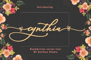 Cynthia Script: A Romantic Font for Crafting Campaign Visuals
