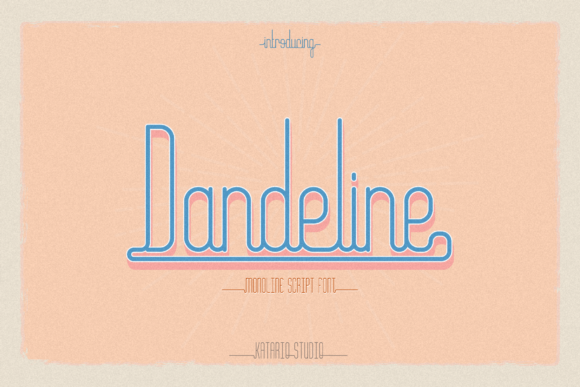 Dandeline: A Vintage Script Font for Editorial Style