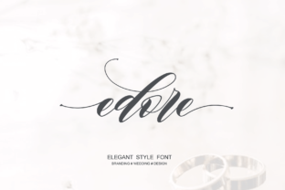 Edore: The Romantic Script Font for Crafters and Creators