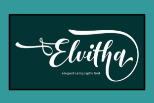 Elvitha: An Elegant Script Font for Editorial Design