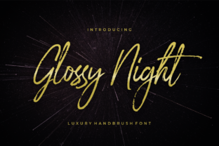 Glossy Night Font: A Maker's Elegant Signature