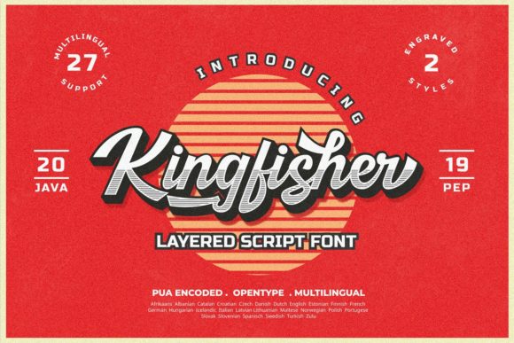 Kingfisher: A Handcrafted Font for Vintage-Style Makers