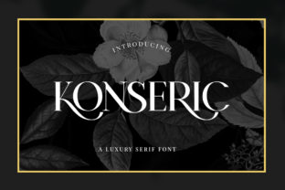 Konseric: An Editorial Serif Font for Crafters and Product Creators
