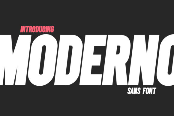 Moderno: A Bold Sans Serif Font for Digital Marketing Success