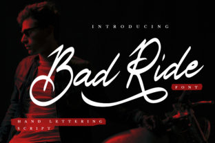 Testing Bad Ride: A Bold Handwritten Font for Product Creators