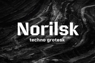 The Norilsk Typeface: A Clean Geometric Font for Modern Crafters