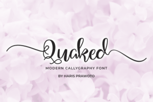 Using Quaked Calligraphy Font for Modern Brand Projects